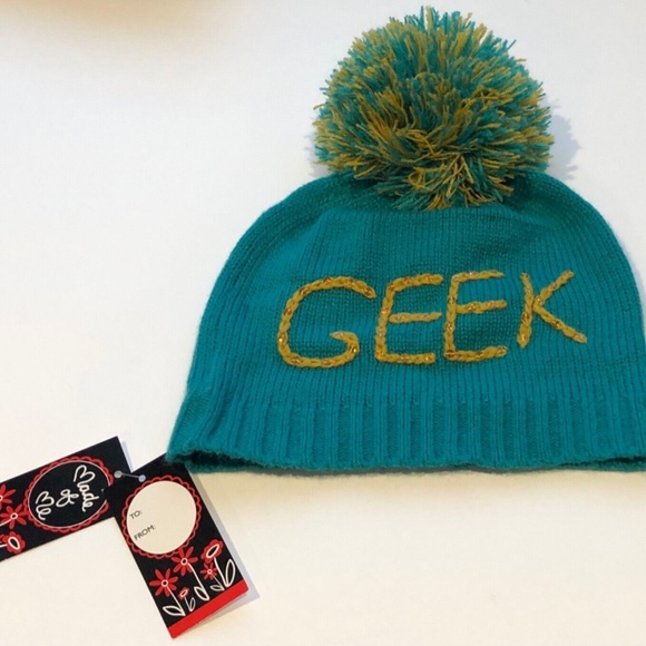 3 For $15Made Of Me Girls Green/Yellow Geek /Chic Sequin Dangling Pom Pom Beanie - Picture 3 of 10